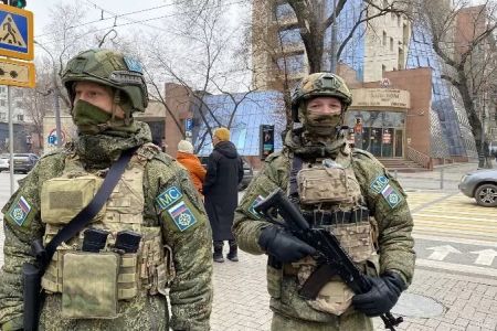 Коллектив қәўипсизлик шәртнамасы шөлкеминиң тынышлықты тәмийинлеўши контингенти Қазақстан аймағынан толық шығып кетти