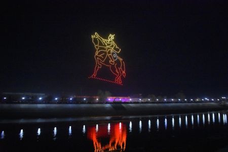 Нөкисте өткерилген дрон шоудан фотолар