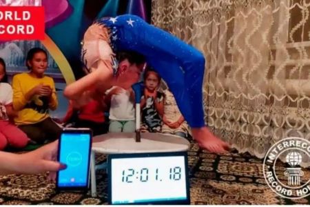 Тахтакөпирли 14 жаслы Жансулыў Татлымуратова дүнья жүзилик рекорд орнатты