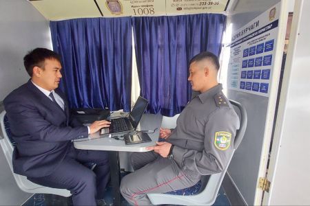 Арқа-батыс әскерий округинде көшпели хызметлер көрсетилди